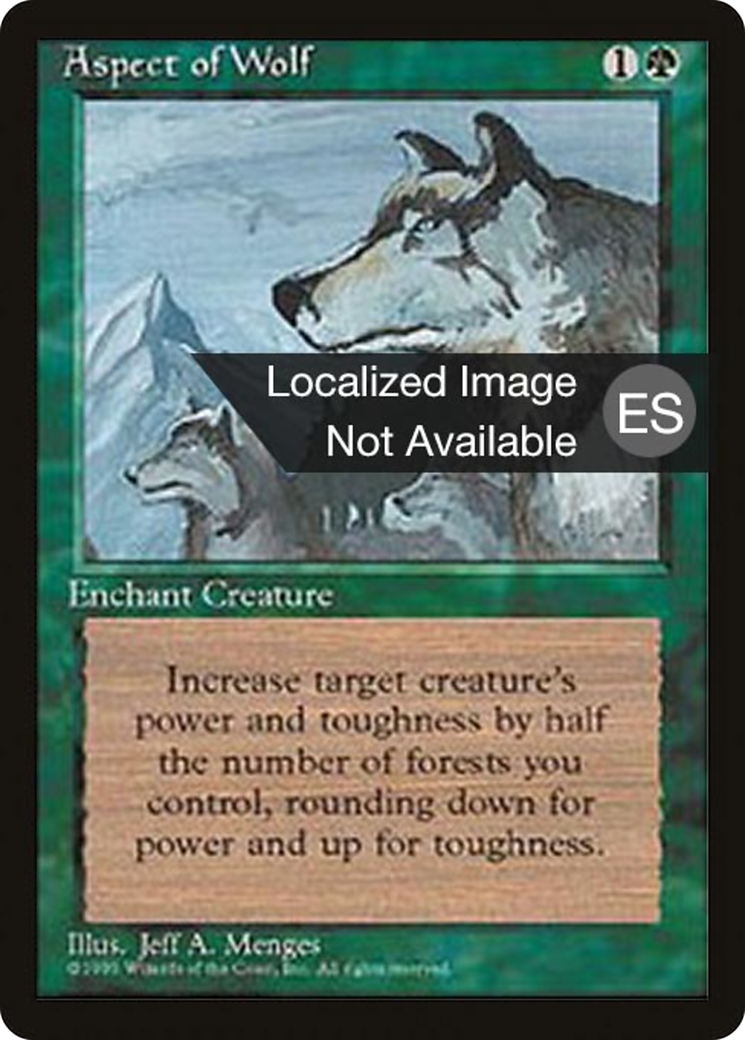 Image of Aspect of Wolf (4BB-) - Fourth Edition Foreign Black Border