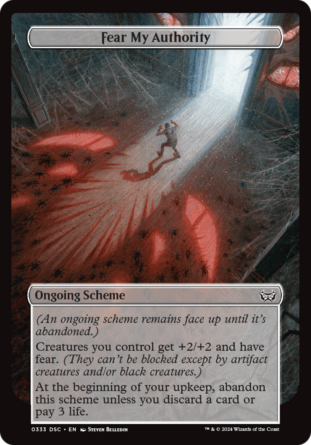 Image of Fear My Authority (Full Art) (A:DSC-333) - Duskmourn: House of Horror Commander