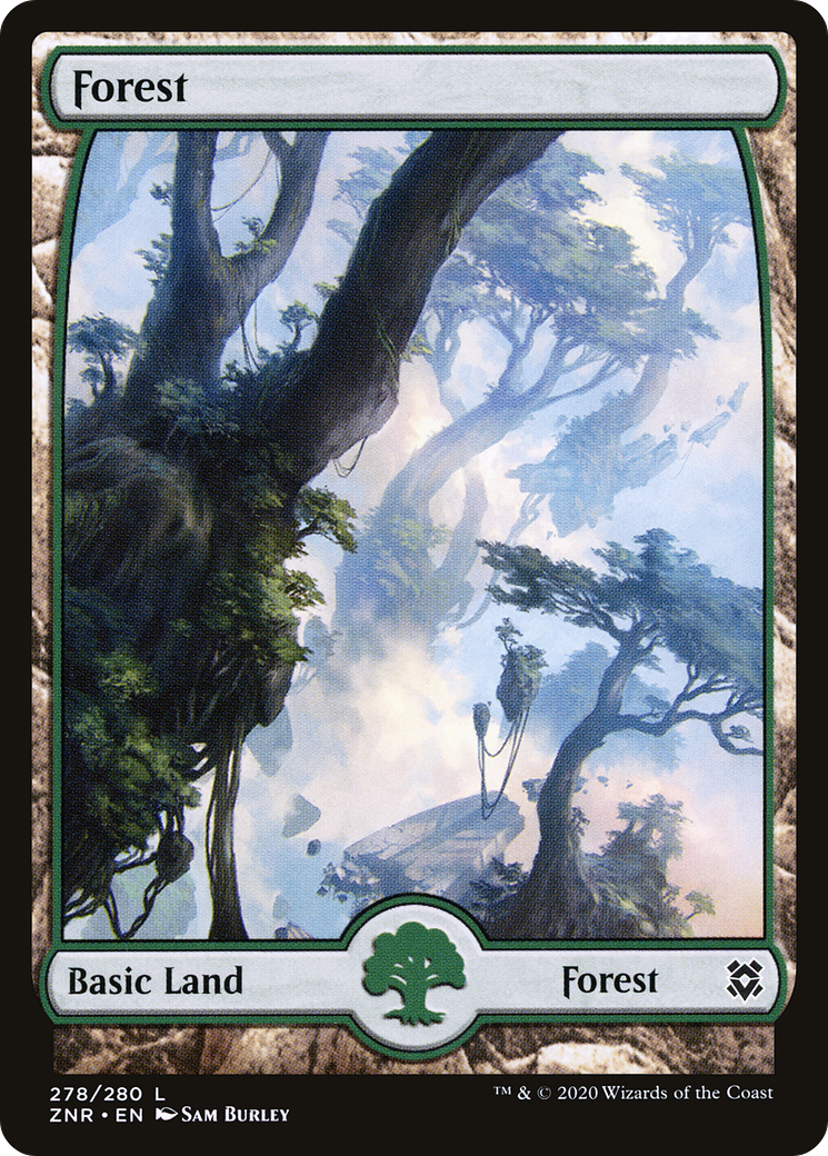 Image of Forest (278) - Full Art (ZNR-278) - Zendikar Rising: (Full Art) Foil