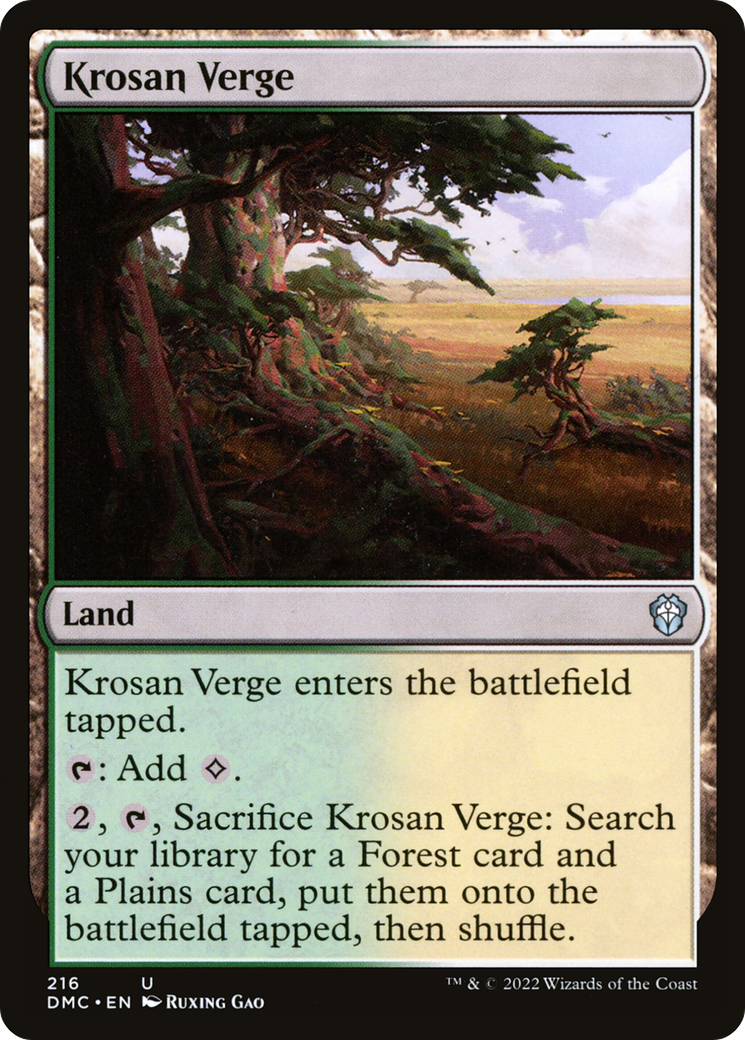 Image of Krosan Verge (DMC-216) - Dominaria United Commander