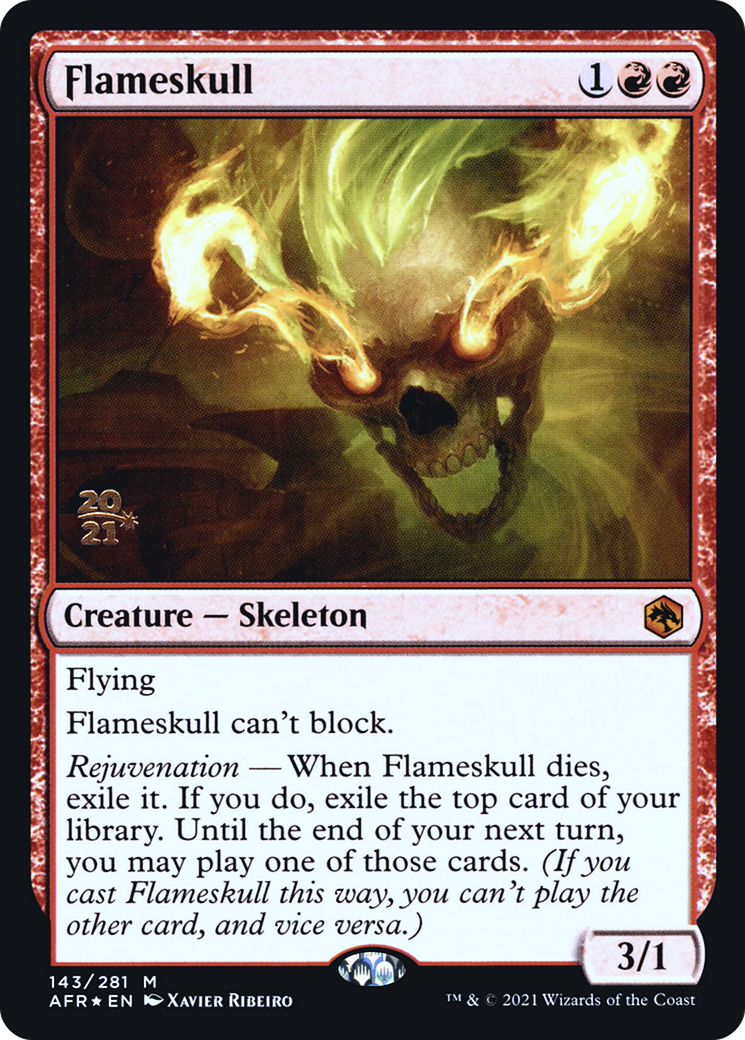 Image of Flameskull (PRE-143) - Adventures in the Forgotten Realms Promos Foil