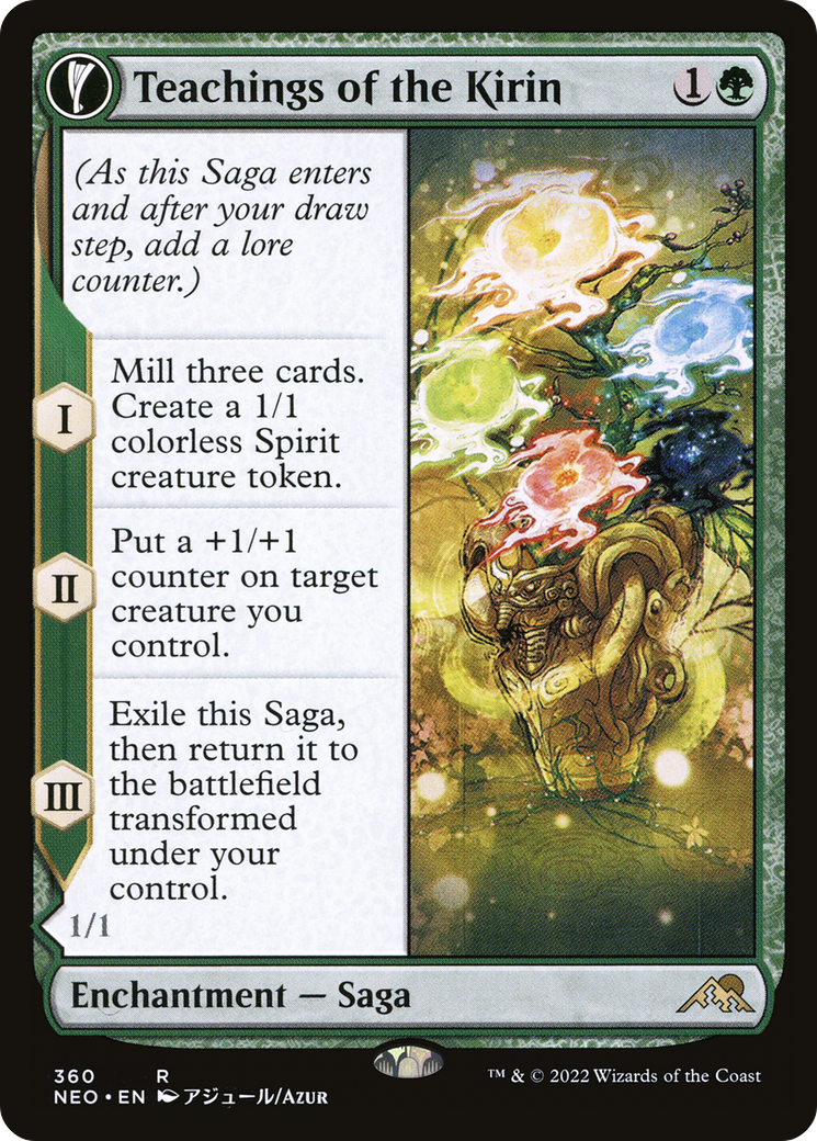 Image of Teachings of the Kirin (Showcase) (NEO-360) - Kamigawa: Neon Dynasty: (Showcase, fandfc)