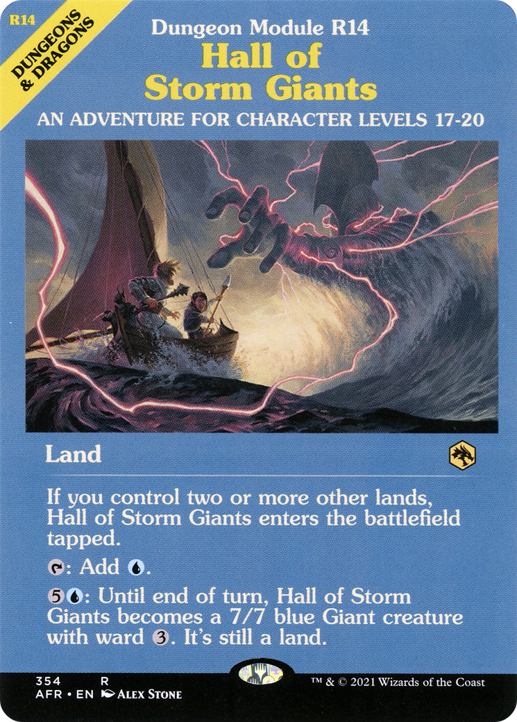 Image of Hall of Storm Giants (Dungeon Module) (AFR-354) - Adventures in the Forgotten Realms: (Showcase) Foil