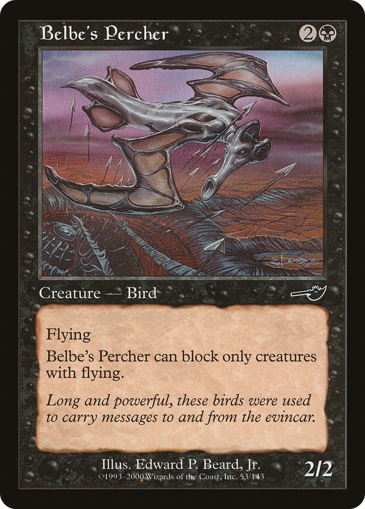 Image of Belbe's Percher (NMS-053) - Nemesis Foil