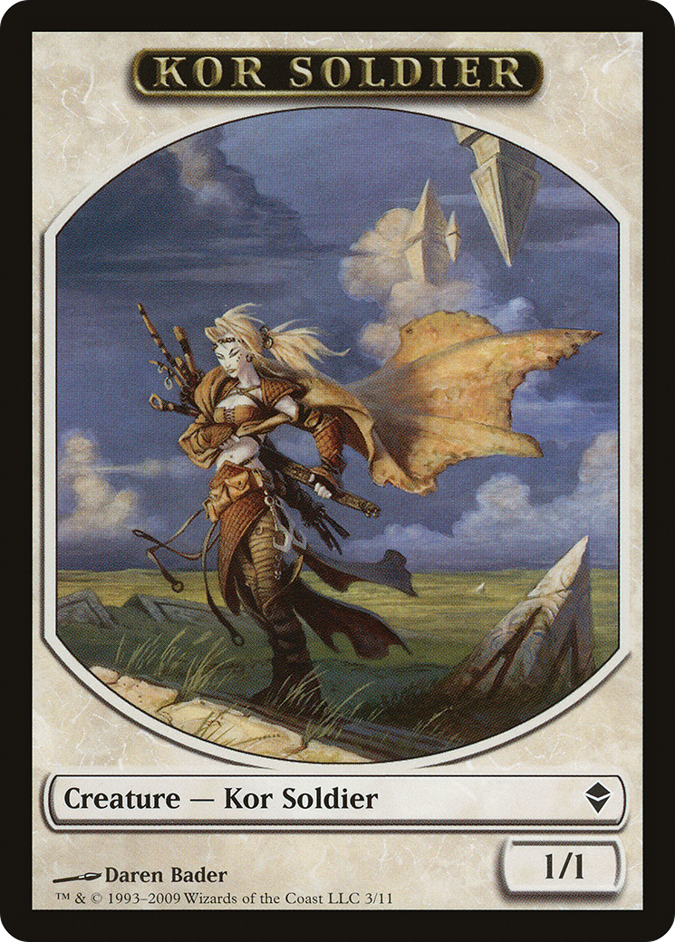 Image of Kor Soldier Token (ZEN-003) - Zendikar Tokens