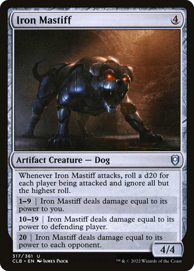 Image of Iron Mastiff (CLB-317) - Commander Legends: Battle for Baldur's Gate