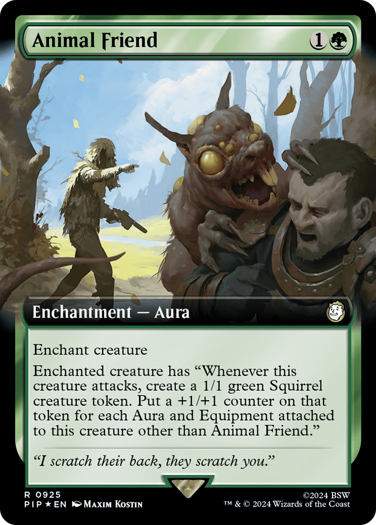 Image of Animal Friend (Extended Art) (Surge Foil) (PIP-925) - Fallout: (Extended Art) Foil