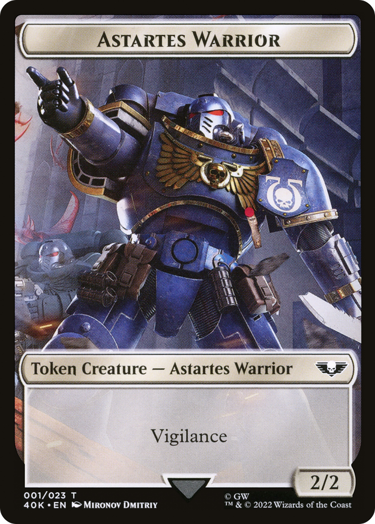Image of Astartes Warrior (T40K-001) - Warhammer 40,000 Tokens