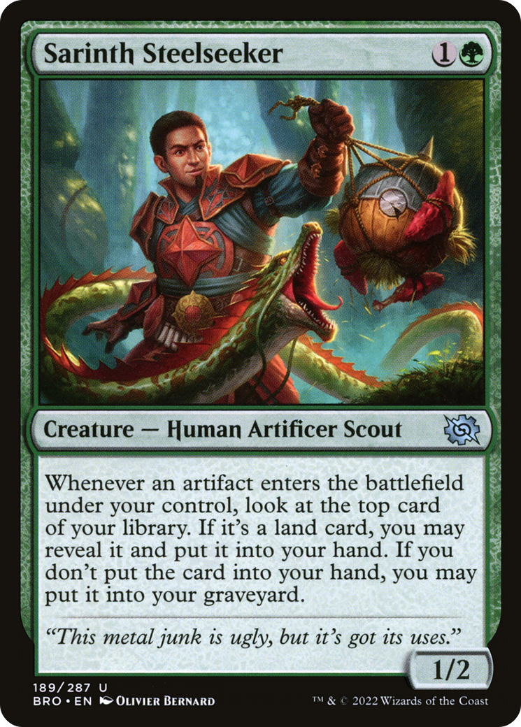 Image of Sarinth Steelseeker (BRO-189) - The Brothers' War Foil