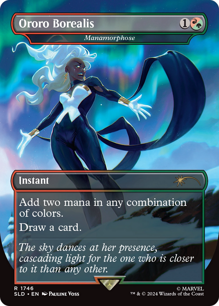 Image of Manamorphose (SLD-1746) - Secret Lair Drop / Ororo Borealis (Borderless) Foil