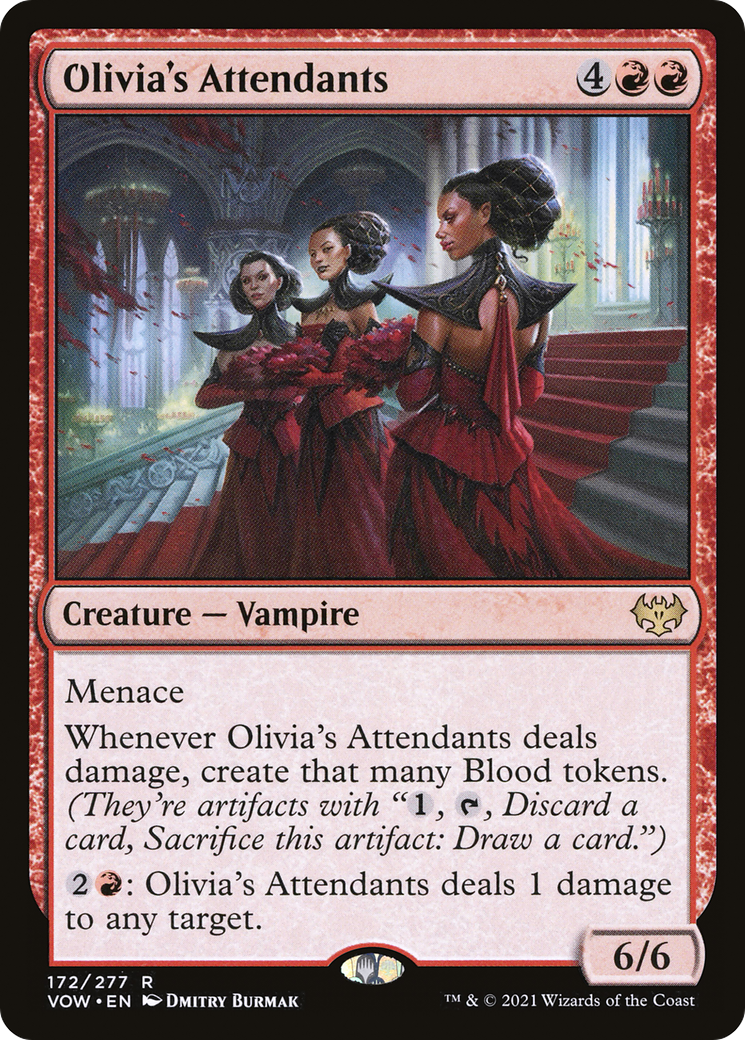 Image of Olivia's Attendants (VOW-172) - Innistrad: Crimson Vow Foil