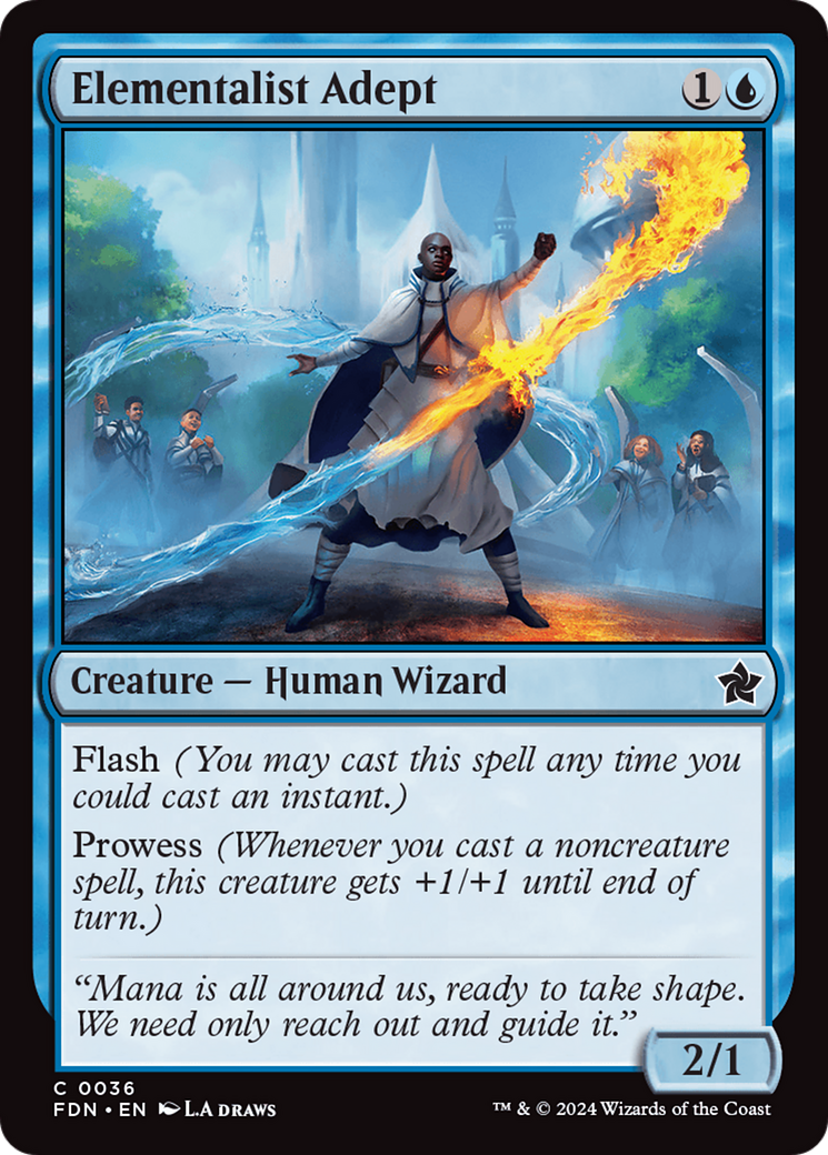 Image of Elementalist Adept (FDN-036) - Foundations Foil