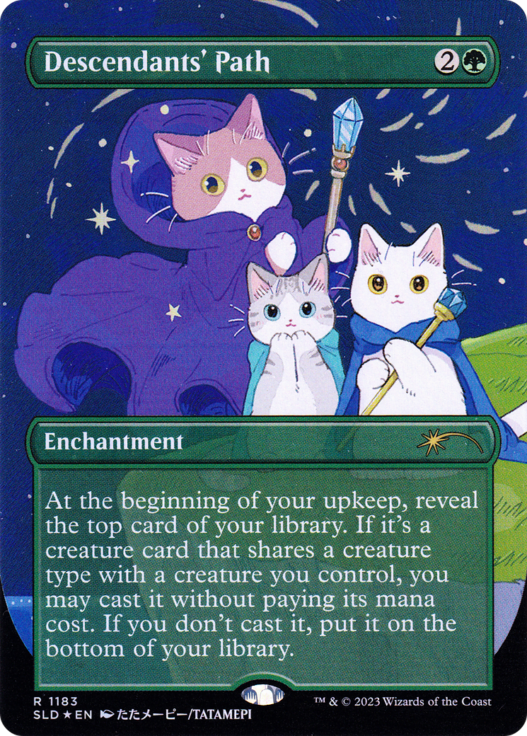 Image of Descendants' Path (SLD-1183) - Secret Lair Drop (Borderless) Foil