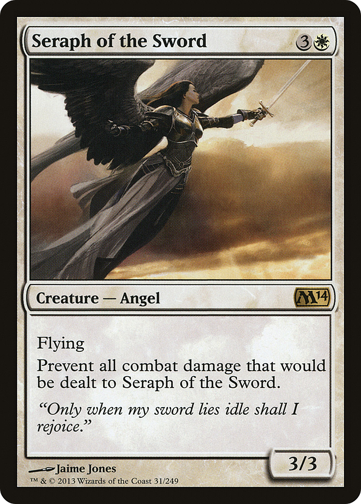 Image of Seraph of the Sword (M14-031) - Magic 2014 Foil