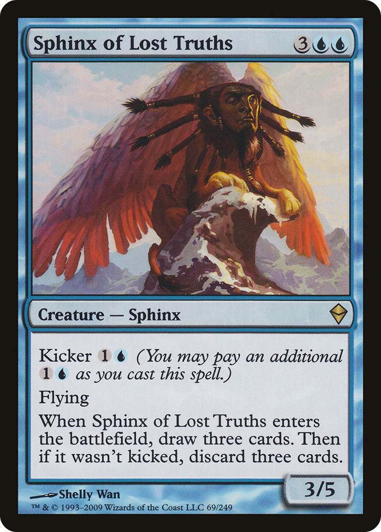 Image of Sphinx of Lost Truths (ZEN-069) - Zendikar Foil