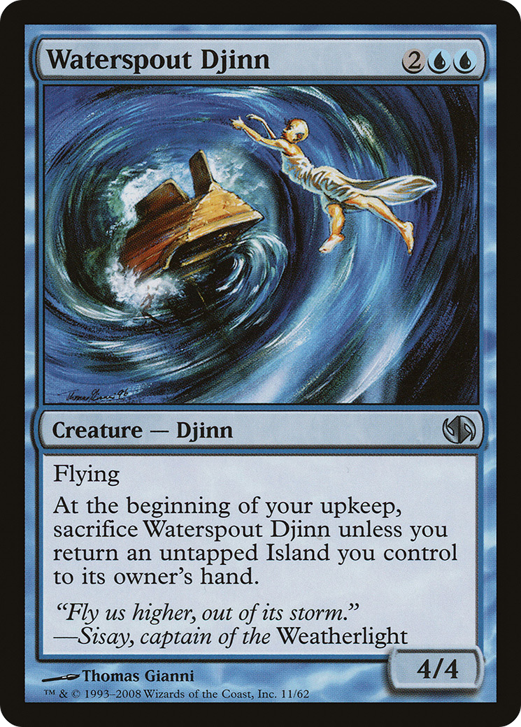 Image of Waterspout Djinn (DD2-011) - Duel Decks: Jace vs. Chandra