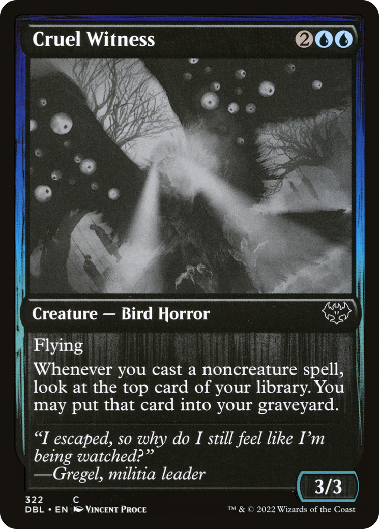 Image of Cruel Witness (DBL-322) - Innistrad: Double Feature Foil