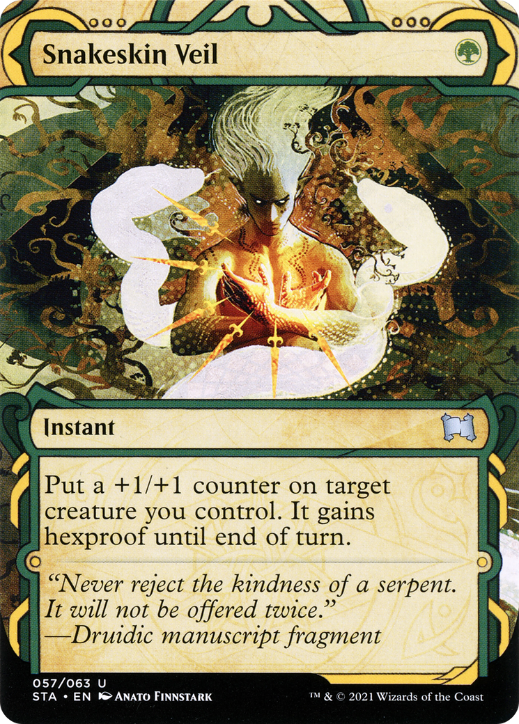 Image of Snakeskin Veil (STA-057) - Strixhaven Mystical Archive: (Showcase) (Borderless)