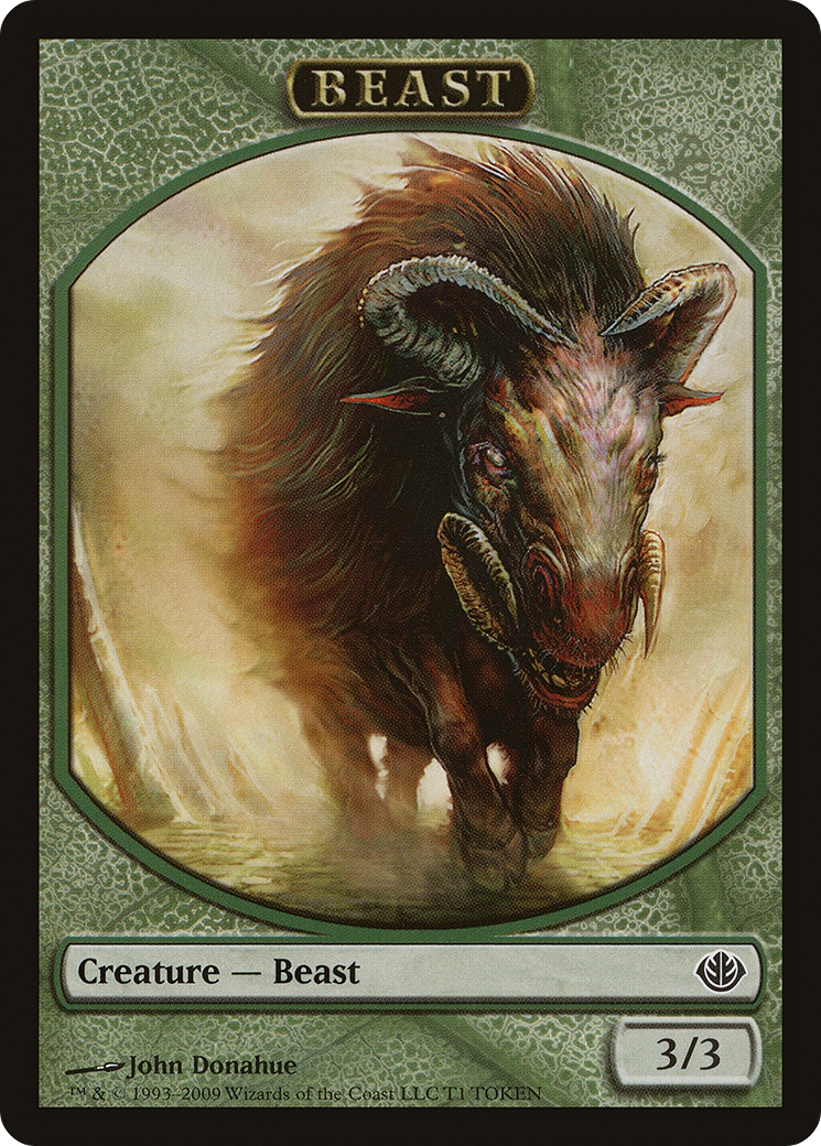 Image of Beast Token (3/3) (DDD-0T1) - Duel Decks: Garruk vs. Liliana Tokens
