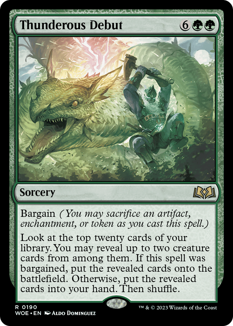 Image of Thunderous Debut (WOE-190) - Wilds of Eldraine Foil