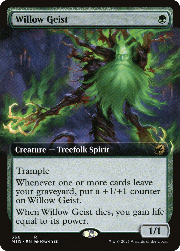 Image of Willow Geist (Extended Art) (MID-366) - Innistrad: Midnight Hunt: (Extended Art)