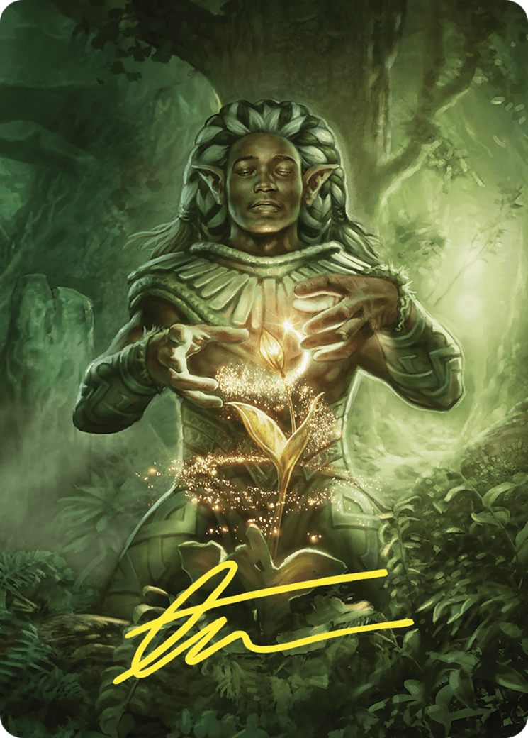 Image of Elvish Mystic // Elvish Mystic (ACMM-041) - Commander Masters Art Series (Borderless)