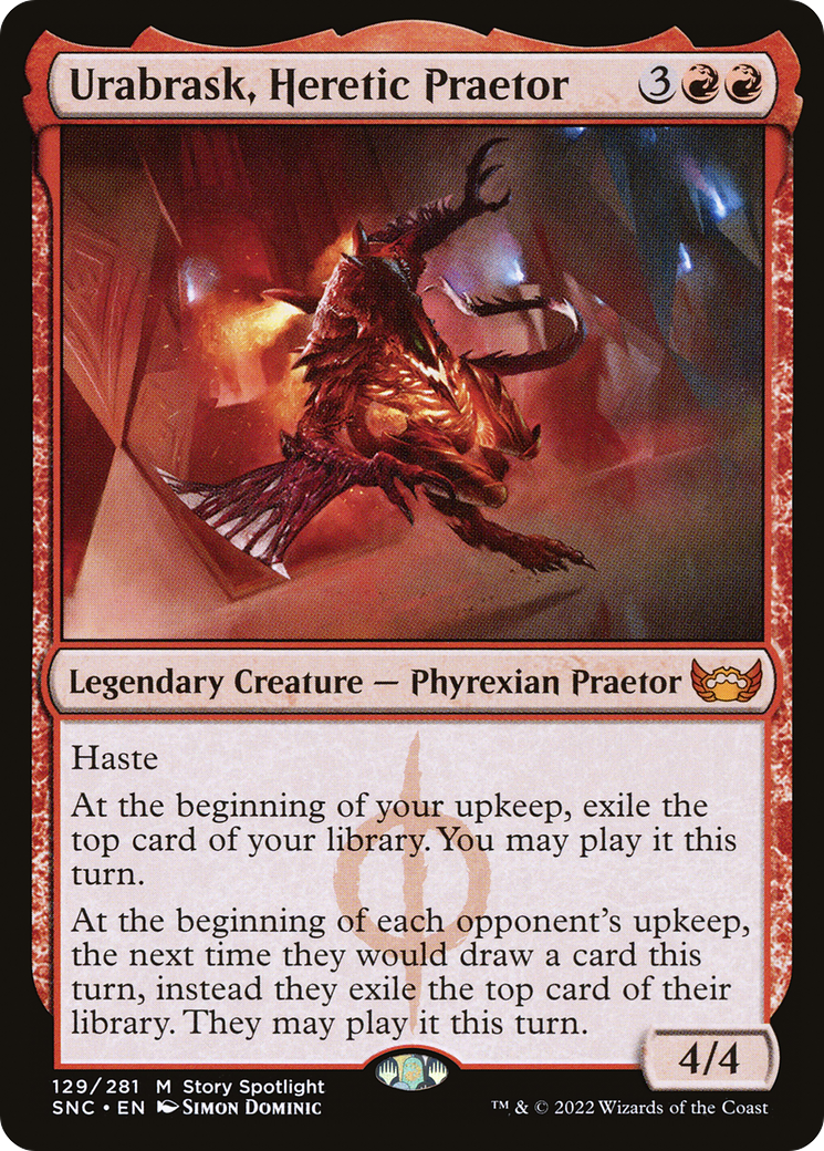 Image of Urabrask, Heretic Praetor (SNC-129) - Streets of New Capenna Foil