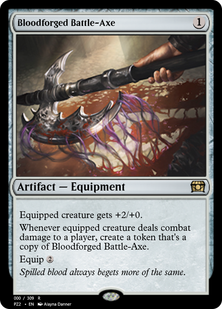 Image of Bloodforged Battle-Axe (PZ2-65713) - Treasure Chest Foil