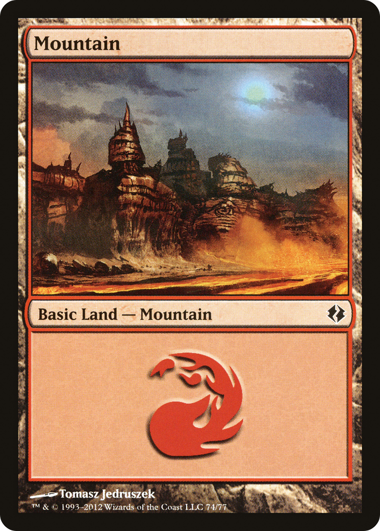 Image of Mountain (74) (DDI-074) - Duel Decks: Venser vs. Koth