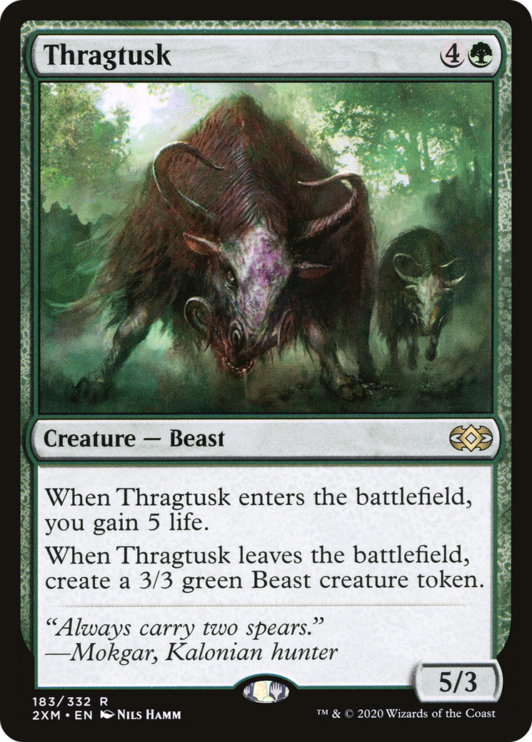 Image of Thragtusk (2XM-183) - Double Masters