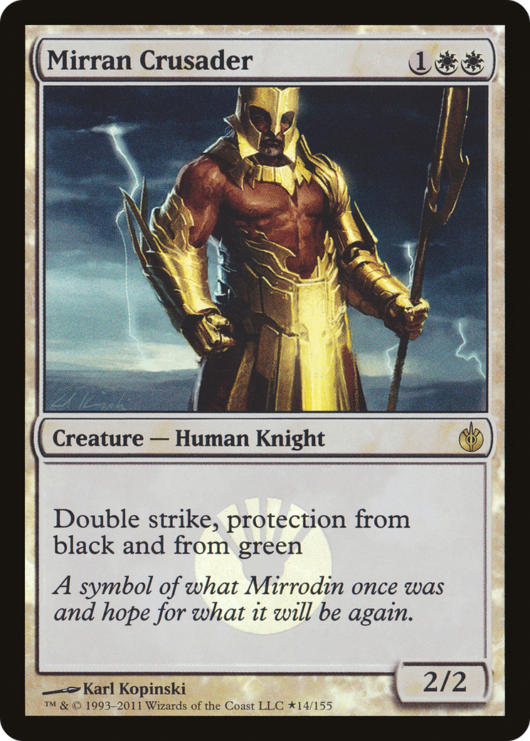 Image of Mirran Crusader (BABP-014) - Mirrodin Besieged Promos Foil