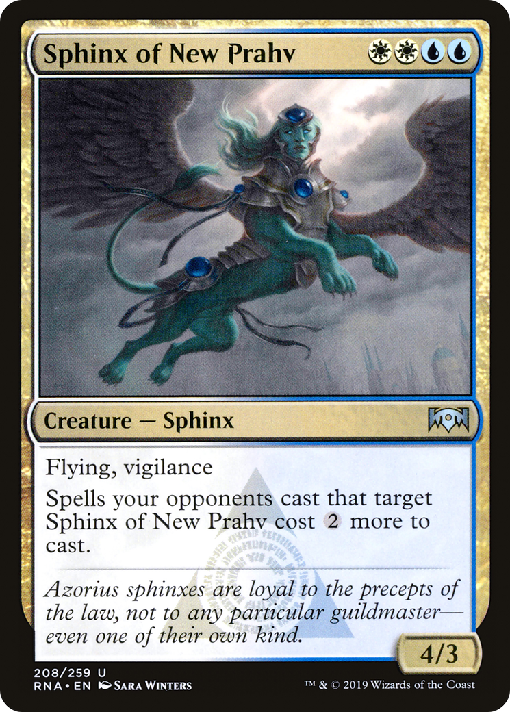 Image of Sphinx of New Prahv (RNA-208) - Ravnica Allegiance