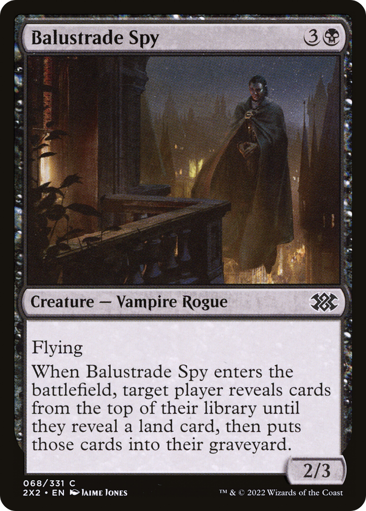 Image of Balustrade Spy (2X2-068) - Double Masters 2022 Foil