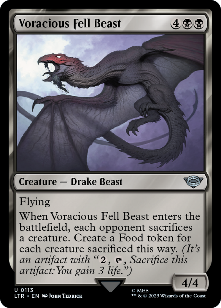 Image of Voracious Fell Beast (LTR-113) - The Lord of the Rings: Tales of Middle-earth