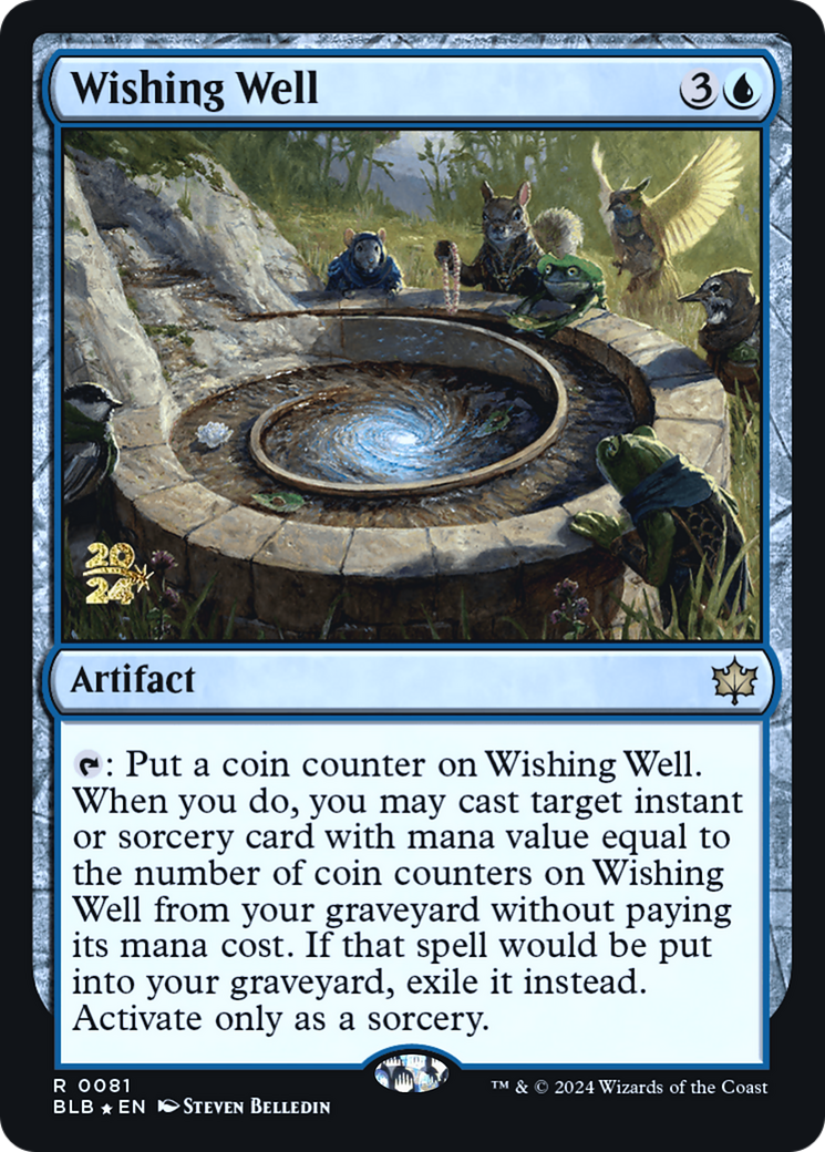 Image of Wishing Well (PRE-081) - Bloomburrow Promos Foil