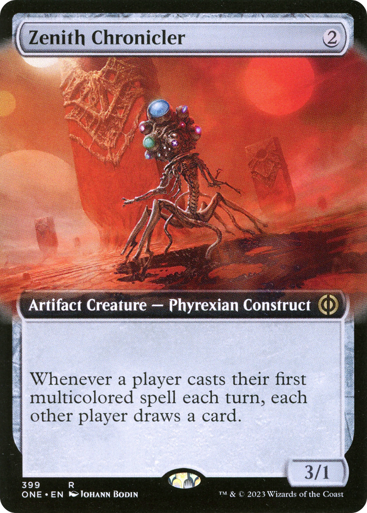 Image of Zenith Chronicler (Extended Art) (ONE-399) - Phyrexia: All Will Be One: (Extended Art) Foil