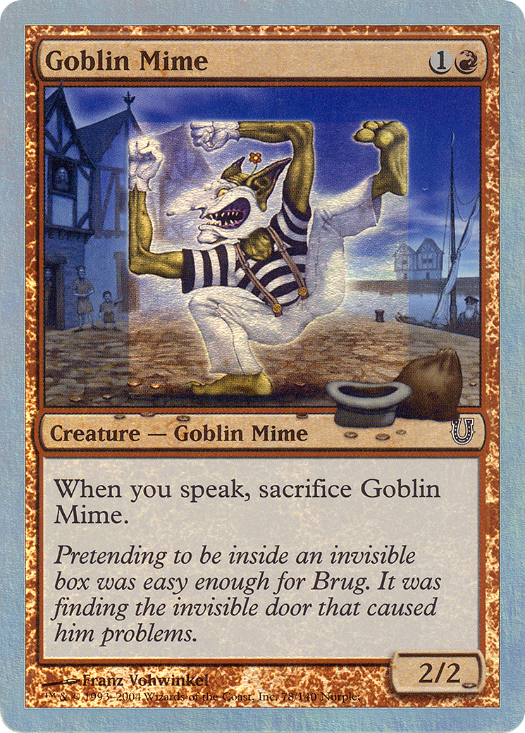 Image of Goblin Mime (Alternate Foil) (UNH-078) - Unhinged Foil