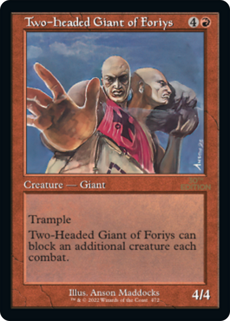 Image of Two-Headed Giant of Foriys (Retro Frame) (30A-472) - 30th Anniversary Edition