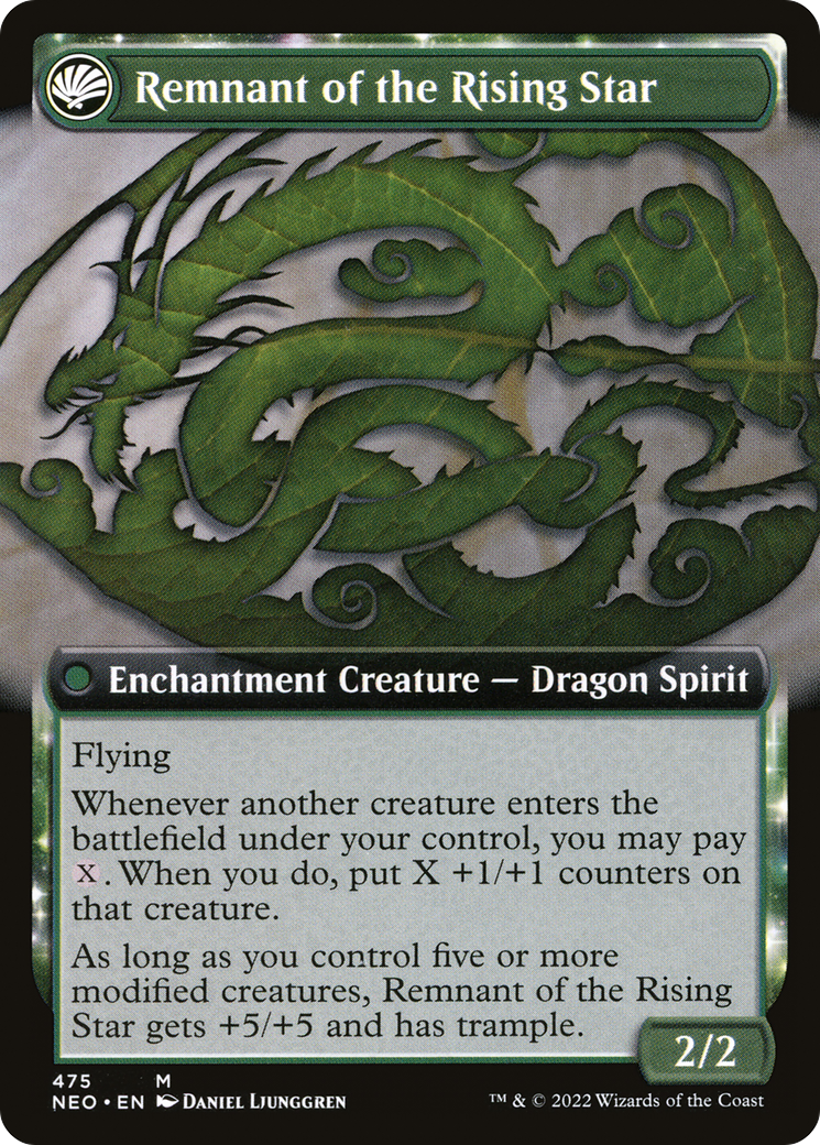 Image of Jugan Defends the Temple (Extended Art) (NEO-475) - Kamigawa: Neon Dynasty: (Extended Art, fandfc, enchantment) Foil