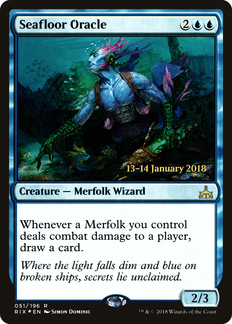 Image of Seafloor Oracle (PRE-051) - Rivals of Ixalan Promos Foil