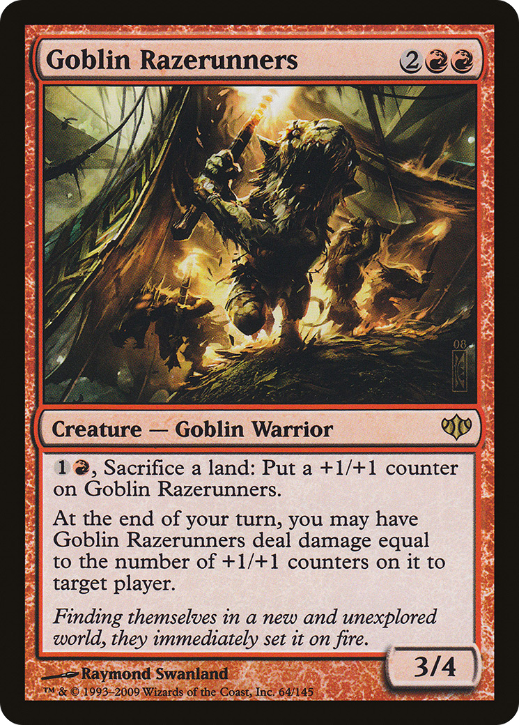 Image of Goblin Razerunners (CON-064) - Conflux Foil