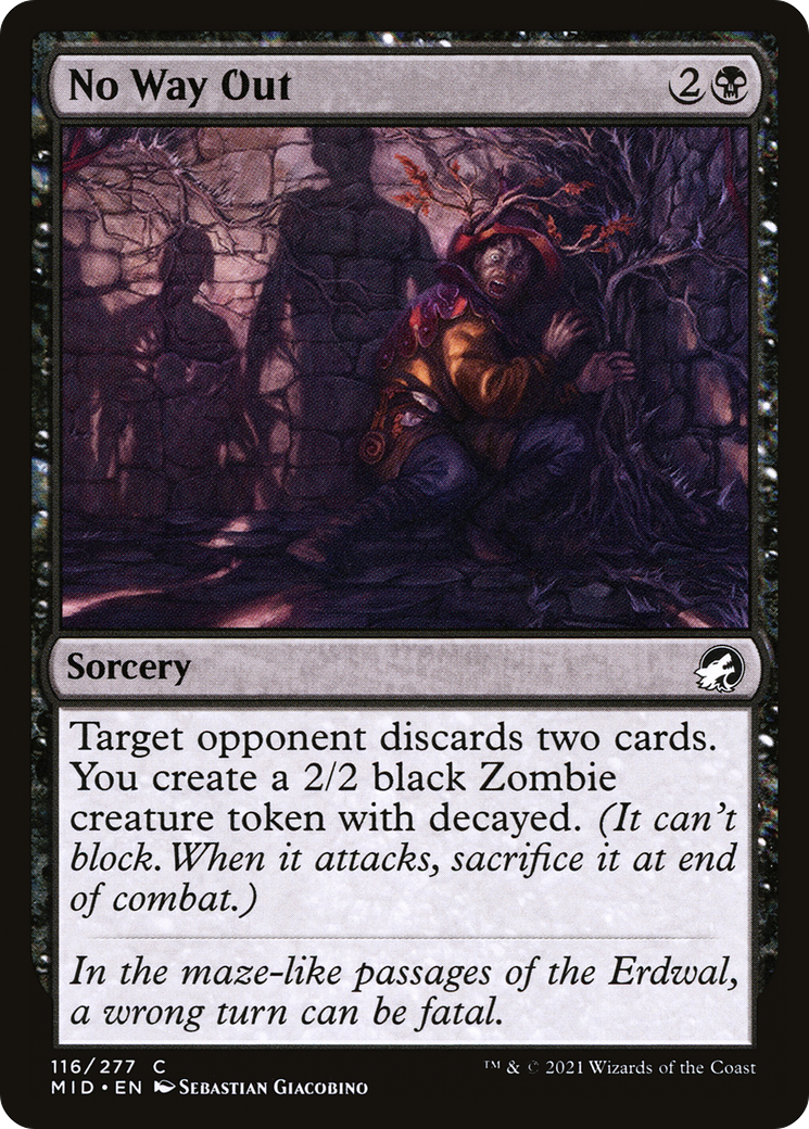 Image of No Way Out (MID-116) - Innistrad: Midnight Hunt Foil
