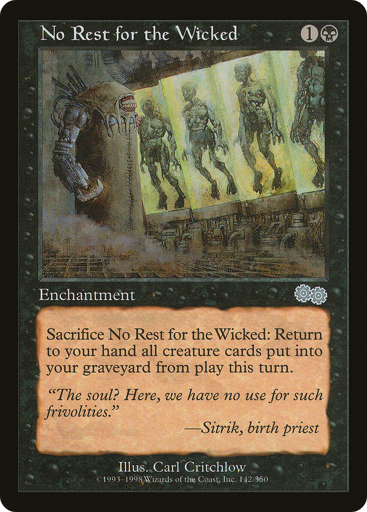 Image of No Rest for the Wicked (USG-142) - Urza's Saga