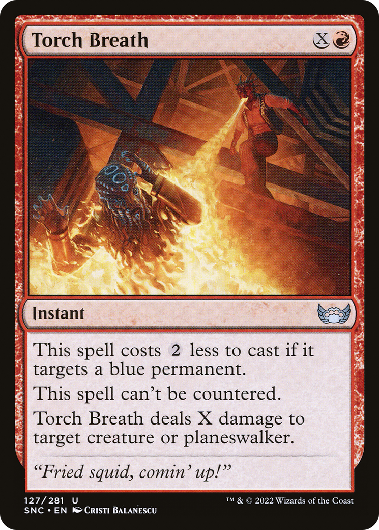 Image of Torch Breath (SNC-127) - Streets of New Capenna Foil