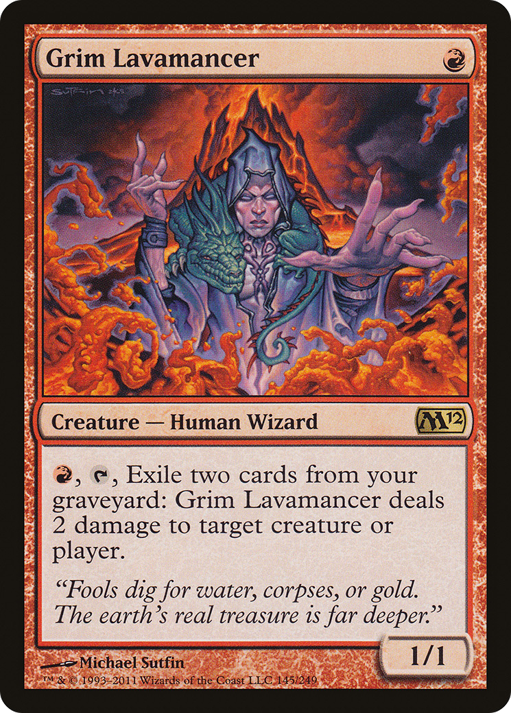 Image of Grim Lavamancer (M12-145) - Magic 2012