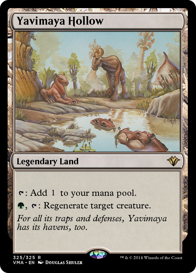 Image of Yavimaya Hollow (VMA-325) - Vintage Masters Foil