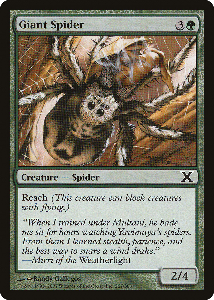 Image of Giant Spider (10E-267) - Tenth Edition