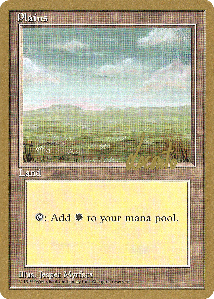 Image of Plains (A) - 1996 Michael Loconto (4ED) (WCD-) - Pro Tour Collector Set