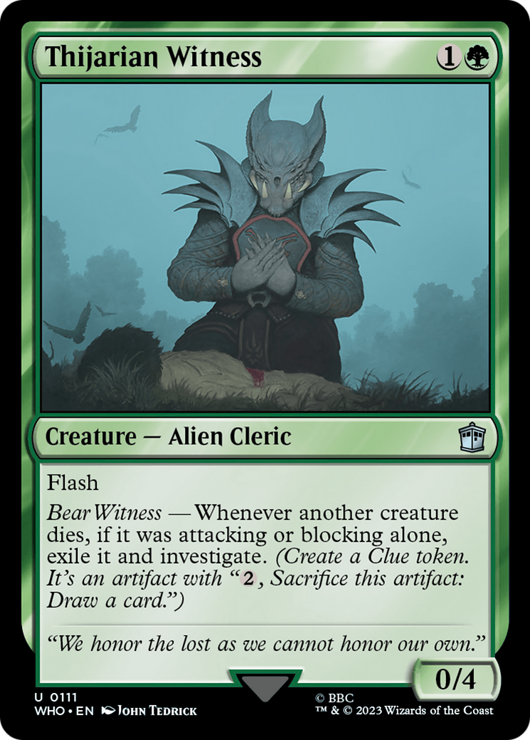 Image of Thijarian Witness (WHO-111) - Doctor Who Foil