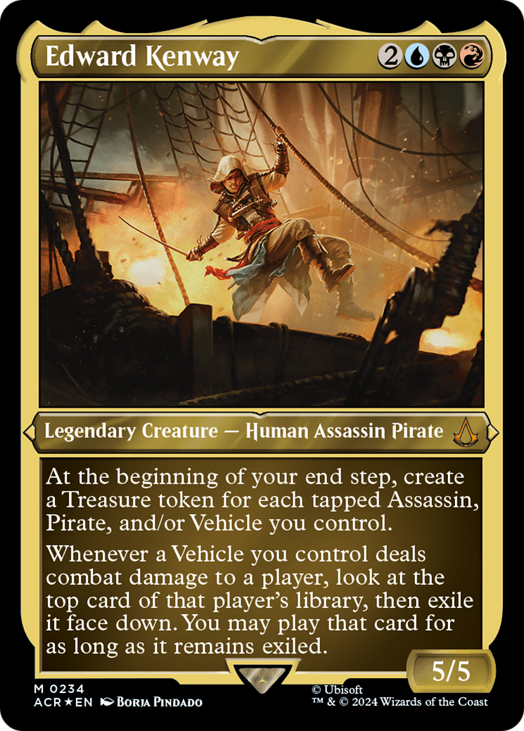 Image of Edward Kenway (ACR-234) - Assassin's Creed Etched Foil